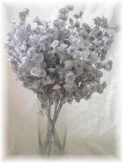12 SILVER BABYS BREATH Wedding Silk Bouquet Flowers GYPSOPHLIA 