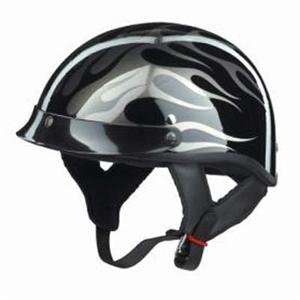  AGV A 4 Multi Half Helmet   Small/Silver Flame: Automotive