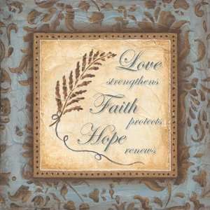 Love, Faith, Hope by Tava Studios 6x6 