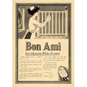  1912 Ad Bon Ami Cleaning Lather For White Enamel Maid Head 