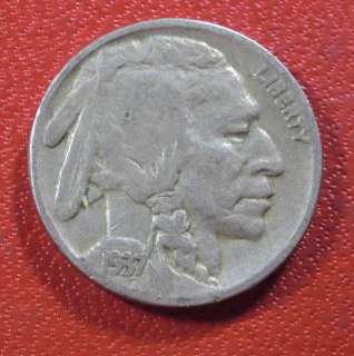1937 Philadelphia Mint Indian Head Buffalo Nickel  