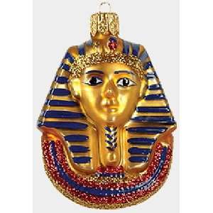  Egyptian King Tut Poland Glass Christmas Ornament