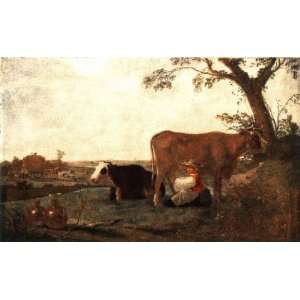   Inch, painting name The Dairy Maid, By Cuyp Aelbert 