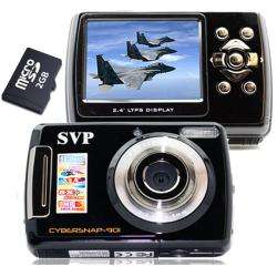 SVP Cybersnap 901 9MP 2.4 inch LCD Black Digital Camera/ Video 