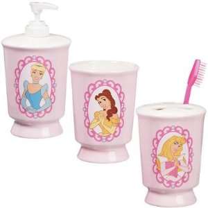    Disney Princess Royal Bath Accessories Set x 3pcs: Home & Kitchen