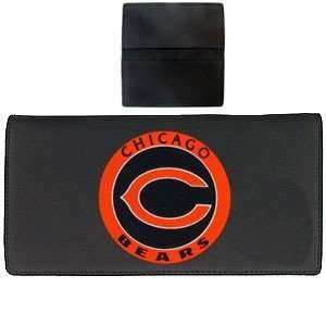 Embossed Leather/Nylon NFL Checkbook Cover   Chicago Bears