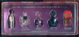 DELUXE FRAGRANCE COLLECTION FOR WOMEN 5 PARFUMS BOTTLES  