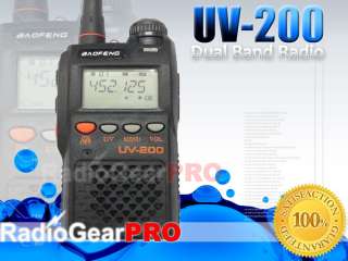 BaoFeng UV 200 handheld Dual Band 2 way radio UV200  