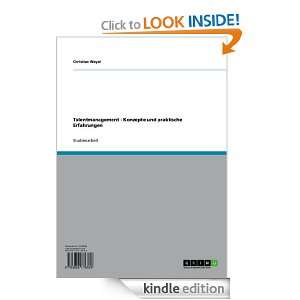 Talentmanagement   Konzepte und praktische Erfahrungen (German Edition 
