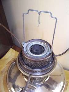 Antique Nickel Aladdin Lamp Kerosene Nu Type Model B Brass Font 