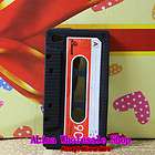 Retro Silicone Cassette Tape Case Black /Red Back Cover Case For iPod 