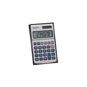   Power Metal Calculator Lcd Solar Battery Powered 8 Character