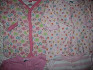 Baby Girl Newborn 3 3 6 6 Months Sleeper Footed Pajama Clothes Lot 