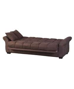 Hollywood Jazz Chocolate Brown Futon Sofa Bed  Overstock