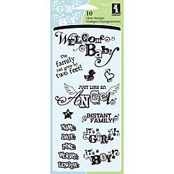 Inkadinkado Welcome Baby Clear Stamps  