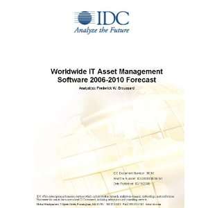   Asset Management Software 2006 2010 Forecast [ PDF] [Digital