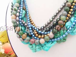   pearl rainbow jade bead blue turquoise high luster good quality