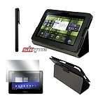 item accessory bundle for blackberry playbook leather case lcd film 