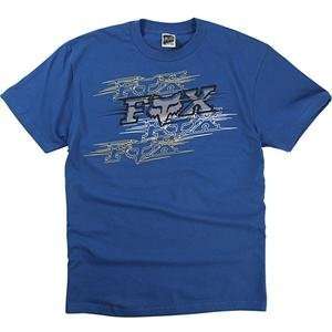  Fox Racing Two Edged T Shirt   Medium/Royal Blue 