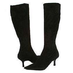 Lumiani Nina Black Suede Boots  Overstock