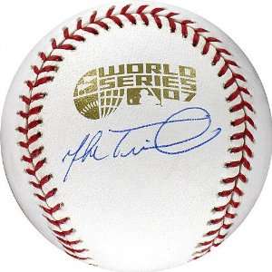 Mike Timlin Autographed 2007 World Series Baseball  Sports 