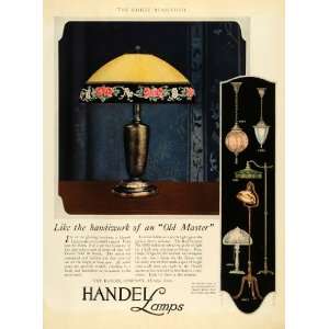 1921 Ad Handel Handiwork Ball Pendant No. 6885 Latern S 836 Floor Lamp 