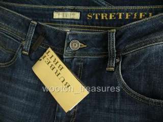 Burberry Brit Stretfield Straight Leg Jeans 30 8 NWT $225  