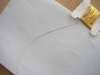 skeins(125m) chinese silk embroidery FLAT gold thread  