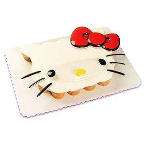 Hello Kitty Face Cake Decoration Pop Top Topper  