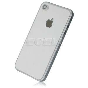   WHITE LEATHER SGP SKIN GUARD LCD PROTECTOR FOR iPHONE 4: Electronics