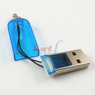   USB 2.0 Memory Card Reader For Micro SD SDHC TF T Flach Card 3 Colors