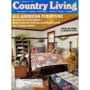  Country Living Magazine (January 1991) Rachel Newman 
