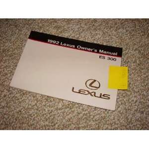  1992 Lexus ES300 ES 300 Owners Manual: Lexus: Books