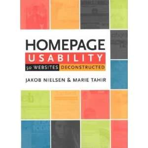  Homepage Usability Jakob/ Tahir, Marie Nielsen Books