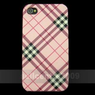   Plaid Hard Cover Case Shell Bumper Skin for iphone 4 4S 4GS  