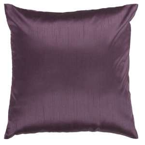  Shiny Solid Pretty Purple Plum Decorative Throw Pillow