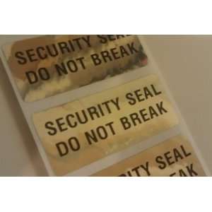  5000  SECURITY SEAL DO NOT BREAK  LABELS STICKERS CHROME 
