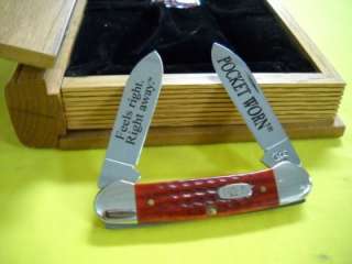 Case XX Commemorative Pocket Worn 62131 Red Bone Canoe & Zippo Lighter 