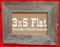 rustic old barnwood barn wood picture photo frame 3x5 F  