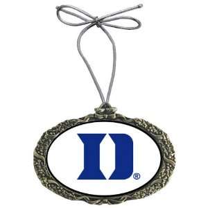 Duke Blue Devils   Classic Logo   Nickel Holiday Ornament  