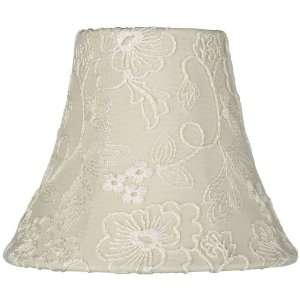  Cream Lace Bell Shade 3x5x6 (Clip On)