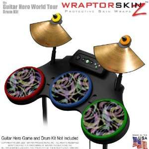  on Black Skin by WraptorSkinz fits Guitar Hero 4 World Tour Drum 