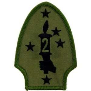  U.S.M.C. 2nd Marine Division Patch Green 3 Patio, Lawn 