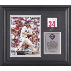  Cliff Lee Philadelphia Phillies Framed 6x8 Photograph with 