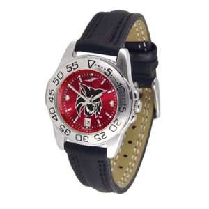 Central Washington Wildcats Sport AnoChrome Ladies Watch with Leather 
