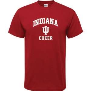    Indiana Hoosiers Cardinal Red Cheer Arch T Shirt