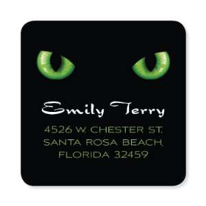  Cat Eyes Square Halloween Stickers: Home & Kitchen