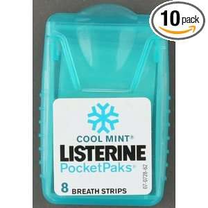   Listerine Strips Cool Mint 10/8pk 80 Strips