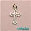 Hollow Cross 925 STERLING SILVER Charm Pendant NEW
