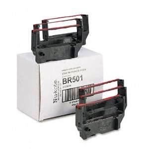  Nu Kote : BR501 Cash Register/OS Ribbon, Nylon, Black/Red 